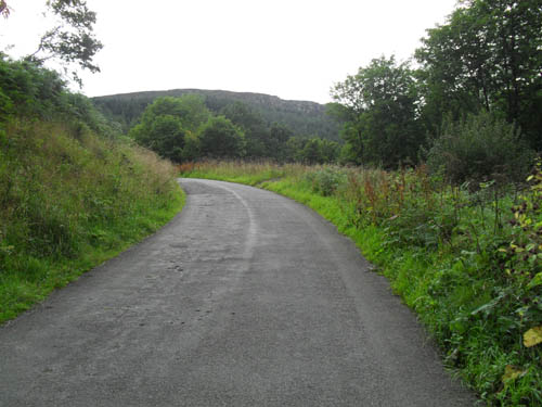 The steep middle section with Hasty Bank crags in the background