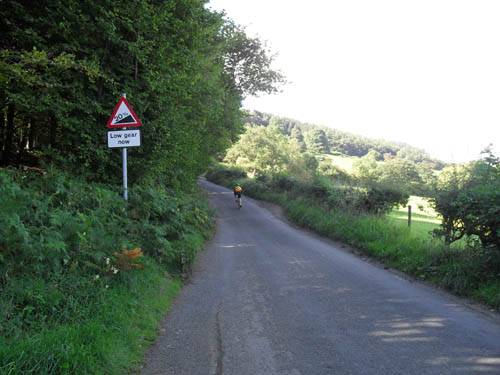 The start of the climb