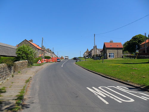 The top in Egton, the bench is at the end of the village
