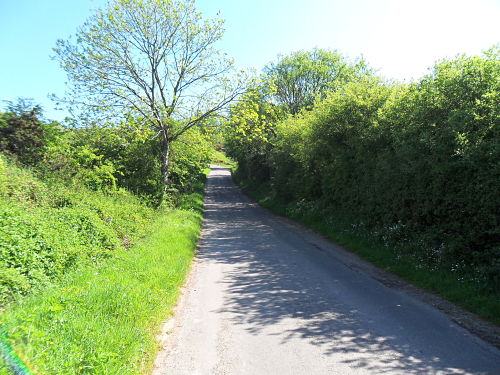 The road now really starts to go up, the steep left hander is in the distance