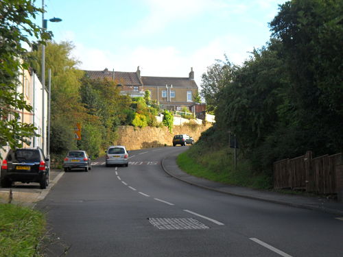 The first part of the climb