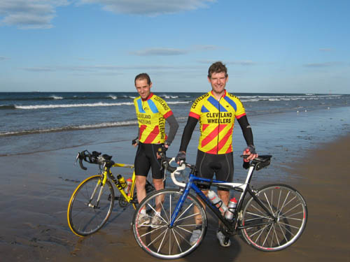 The end at the North Sea and sunny Redcar