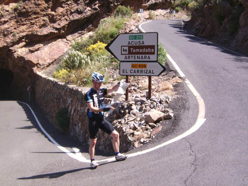 Climb to El Carrizal, when does it get difficult