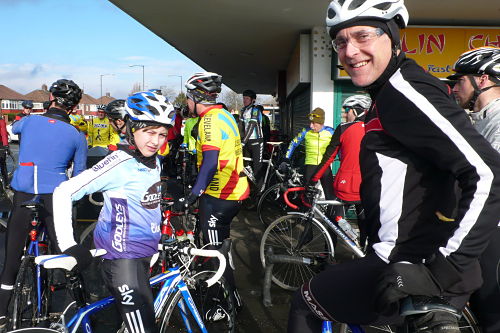 Ross and Steve Turner looking fresh at the start
