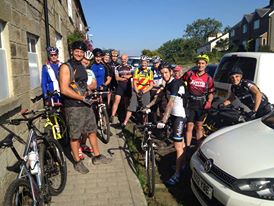 14 happy riders at the start, 13 miles how hard can it be?